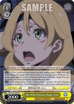 She Who Entrusts Hope, Eren - That Time I Got Reincarnated as a Slime Vol.3