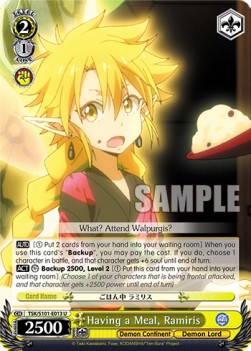 Having a Meal, Ramiris (V.1 - Uncommon) - That Time I Got Reincarnated as a Slime Vol.3