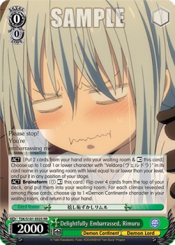 Delightfully Embarrassed, Rimuru (V.1 - Double Rare) - That Time I Got Reincarnated as a Slime Vol.3