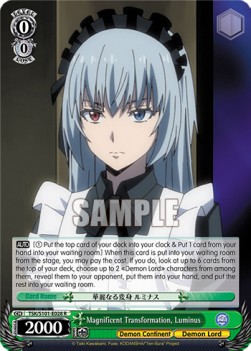 Magnificent Transformation, Luminus (V.1 - Rare) - That Time I Got Reincarnated as a Slime Vol.3
