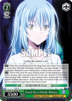 Vessel for a Friend, Rimuru (V.2 - Super Rare) - That Time I Got Reincarnated as a Slime Vol.3