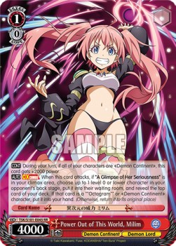 Power Out of This World, Milim (V.1 - Double Rare) - That Time I Got Reincarnated as a Slime Vol.3