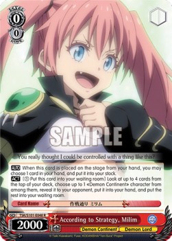 According to Strategy, Milim (V.1 - Rare) - That Time I Got Reincarnated as a Slime Vol.3