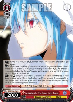 Awakening of a True Demon Lord, Rimuru (V.1 - Rare) - That Time I Got Reincarnated as a Slime Vol.3