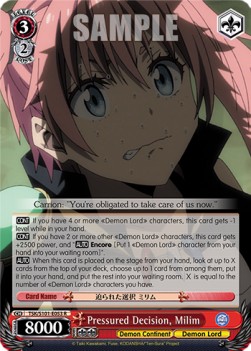 Pressured Decision, Milim (V.1 - Rare) - That Time I Got Reincarnated as a Slime Vol.3
