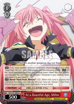 At a Boastful Age, Milim - That Time I Got Reincarnated as a Slime Vol.3