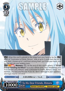 To His Dear Friends, Rimuru (V.1 - Rare) - That Time I Got Reincarnated as a Slime Vol.3