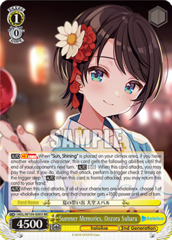 Summer Memories, Oozora Subaru (V.1 - Double Rare) - Hololive production Vol.2