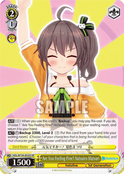 Are You Feeling Fine? Natsuiro Matsuri (V.2 - Super Rare) - Hololive production Vol.2