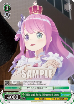 Hide and Seek, Himemori Luna (V.2 - Super Rare) - Hololive production Vol.2