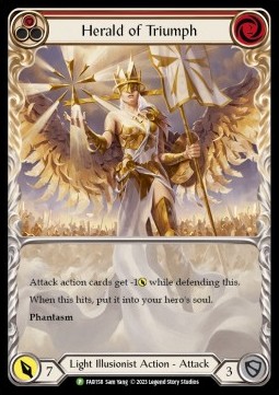Herald of Triumph (Red) (Extended Art Rainbow Foil) - FAB Promos