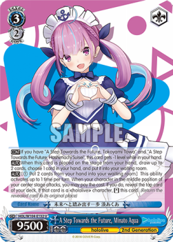 A Step Towards the Future, Minato Aqua (V.1 - Uncommon) - Hololive production Vol.2