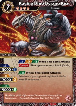 Raging Dino Dyrano Rex (V.1 - Rare) - Dawn of History