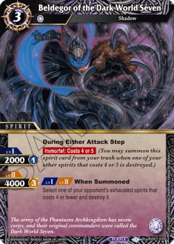 Beldegor of the Dark World Seven (V.1 - Rare) - Dawn of History