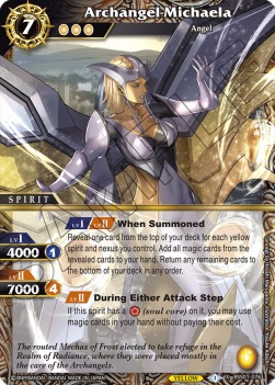 Archangel Michaela (V.1 - X Rare) - Dawn of History