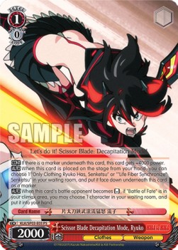 Scissor Blade Decapitation Mode, Ryuko (V.1 - Power Up Set) - KILL La KILL - Power Up Set 2023