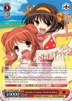 Eyecandy in Summer, Haruhi & Mikuru - The Melancholy of Suzumiya Haruhi - Power Up Set 2023