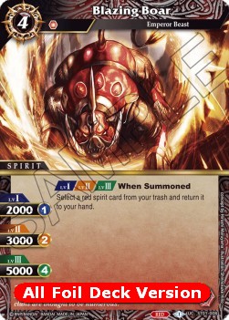 Blazing Boar - Battle Spirits Saga Products