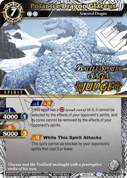 Polar Ice Dragon Glaceus - Judge Promos