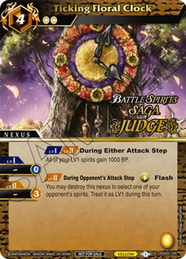 Ticking Floral Clock - Judge Promos
