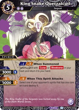 King Snake Quetzalcutl (V.1 - Rare) - Organized Play 2023 Promos
