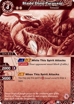 Blade Dino Parasaur (V.1 - Rare) - Organized Play 2023 Promos