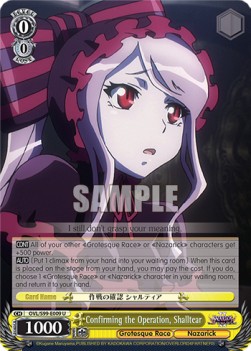 Confirming the Operation, Shalltear - Nazarick: Tomb of the Undead Vol.2