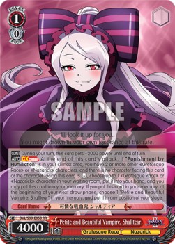 Petite and Beautiful Vampire, Shalltear (V.1 - Double Rare) - Nazarick: Tomb of the Undead Vol.2