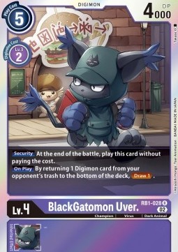 BlackGatomon Uver. (RB1-028) - Resurgence Booster