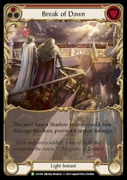 Break of Dawn (Red) (Extended Art Rainbow Foil) - LGS Promos