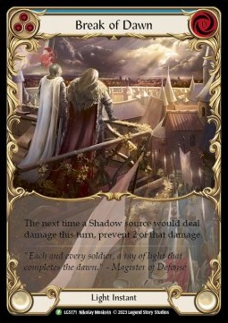Break of Dawn (Blue) (Extended Art Rainbow Foil) - LGS Promos