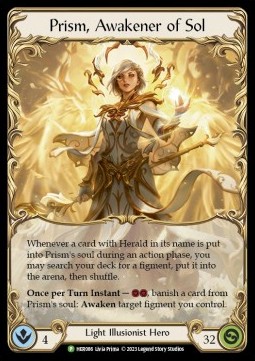 Prism, Awakener of Sol (Cold Foil) - Hero Promos