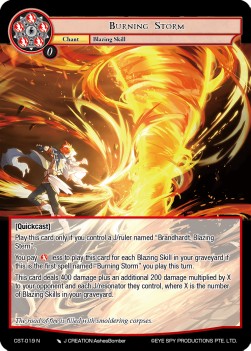 Burning Storm - Clash of the Star Trees