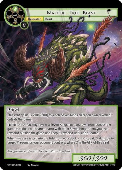 Malefic Tree Beast - Clash of the Star Trees