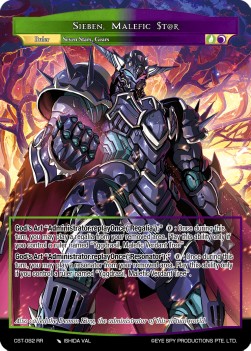 Sieben, Malefic $t@r - Clash of the Star Trees