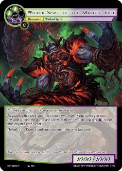 Wicked Spirit of the Malefic Tree - Clash of the Star Trees
