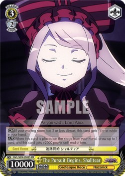 The Pursuit Begins, Shalltear (V.2 - Super Rare) - Nazarick: Tomb of the Undead Vol.2
