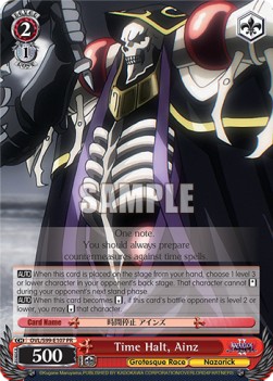 Time Halt, Ainz (V.1 - Promo) - Nazarick: Tomb of the Undead Vol.2