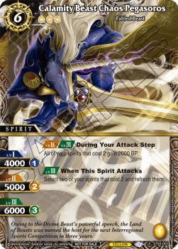 Calamity Beast Chaos Pegasoros - Organized Play 2023 Promos