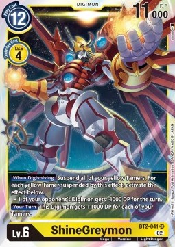 ShineGreymon (BT2-041) - Resurgence Booster