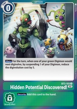Hidden Potential Discovered! (BT3-103) - Resurgence Booster