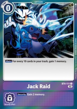 Jack Raid (BT4-111) - Resurgence Booster