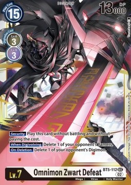 Omnimon Zwart Defeat (BT5-112) - Resurgence Booster