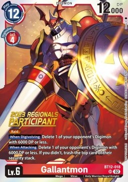 Gallantmon (BT12-018) (V.1) - Championship 2023 Promos