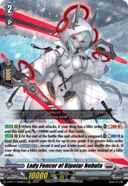 Lady Fencer of Bipolar Nebula [D-Format] (V.1 - Triple Rare) - Clash of the Heroes