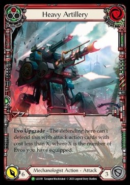 Heavy Artillery (Red) (Extended Art Rainbow Foil) - LGS Promos
