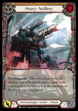 Heavy Artillery (Yellow) (Extended Art Rainbow Foil) - LGS Promos