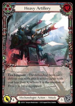 Heavy Artillery (Blue) (Extended Art Rainbow Foil) - LGS Promos
