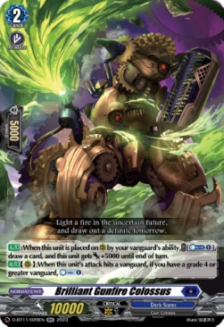 Brilliant Gunfire Colossus [D-Format] (V.1 - Double Rare) - Clash of the Heroes
