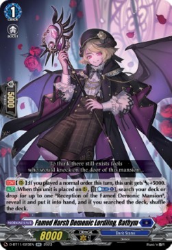 Famed Harsh Demonic Lordling, Bathym [D-Format] (V.1 - Double Rare) - Clash of the Heroes